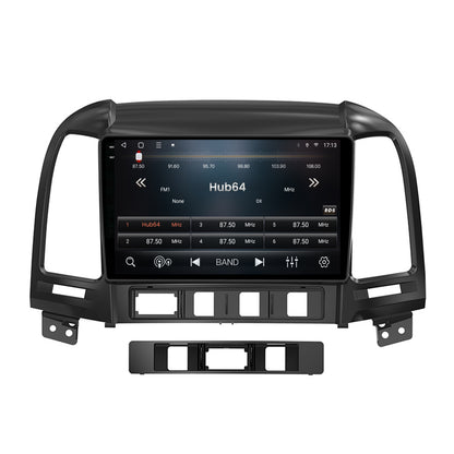 Navigatie 2K HUB64 Hyundai Santa Fe (2006-2012), 4GB RAM, Android, Octacore, Slot Sim 4G, DSP, GPS, Wi-FI, Carplay, Android Auto, USB, Bluetooth, Waze, Touchscreen, 9.5 Inch