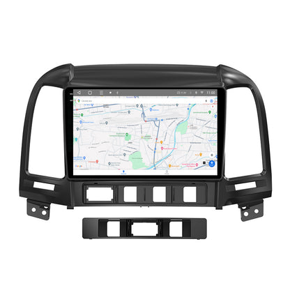 Navigatie 2K HUB64 Hyundai Santa Fe (2006-2012), 8GB RAM, Android, Octacore, Slot Sim 4G, DSP, GPS, Wi-FI, Carplay, Android Auto, USB, Bluetooth, Waze, Touchscreen, 9.5 Inch