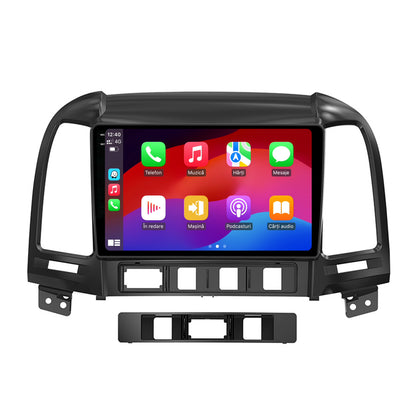 Navigatie 2K HUB64 Hyundai Santa Fe (2006-2012), 8GB RAM, Android, Octacore, Slot Sim 4G, DSP, GPS, Wi-FI, Carplay, Android Auto, USB, Bluetooth, Waze, Touchscreen, 9.5 Inch