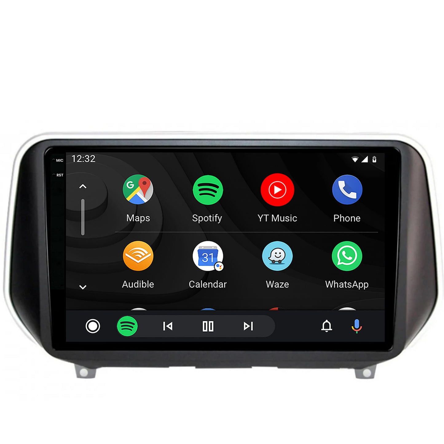 Navigatie 2K HUB64 Hyundai Santa Fe (2018-Prezent), 4GB RAM, Android, Octacore, Slot Sim 4G, DSP, GPS, Wi-FI, Carplay, Android Auto, USB, Bluetooth, Waze, Touchscreen, 9.5 Inch