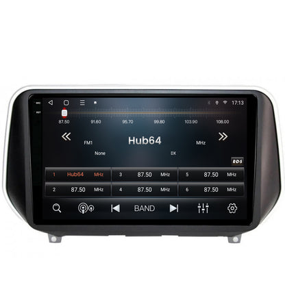 Navigatie 2K HUB64 Hyundai Santa Fe (2018-Prezent), 4GB RAM, Android, Octacore, Slot Sim 4G, DSP, GPS, Wi-FI, Carplay, Android Auto, USB, Bluetooth, Waze, Touchscreen, 9.5 Inch