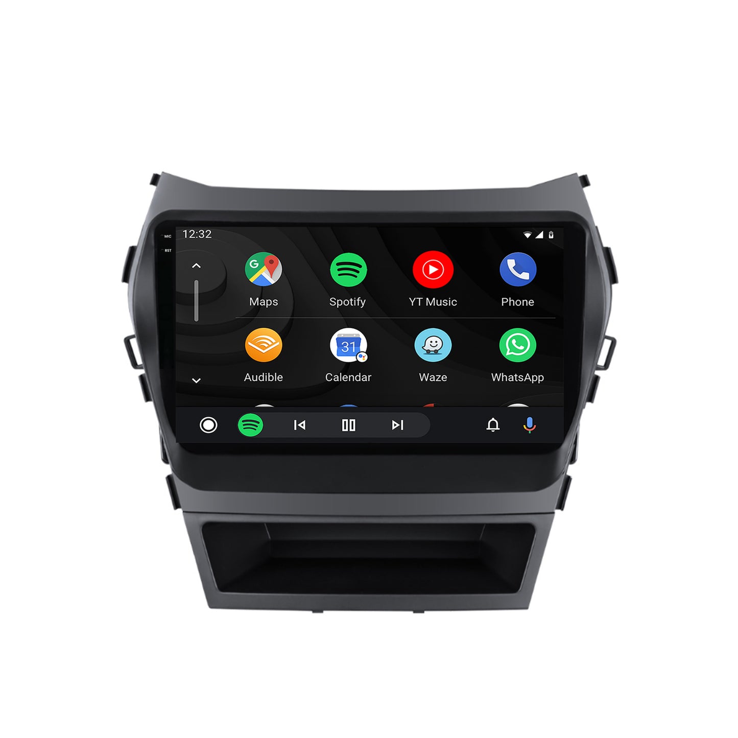 Navigatie 2K HUB64 Hyundai Santa Fe IX45 (2013-2017), 4GB RAM, Android, Octacore, Slot Sim 4G, DSP, GPS, Wi-FI, Carplay, Android Auto, USB, Bluetooth, Waze, Touchscreen, 9.5 Inch