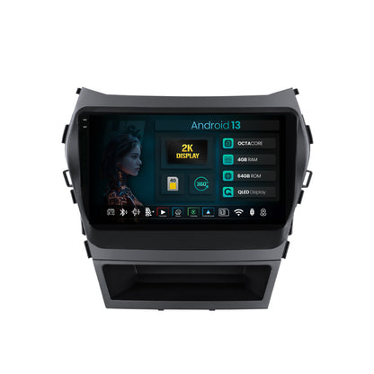 Navigatie 2K HUB64 Hyundai Santa Fe IX45 (2013-2017), 4GB RAM, Android, Octacore, Slot Sim 4G, DSP, GPS, Wi-FI, Carplay, Android Auto, USB, Bluetooth, Waze, Touchscreen, 9.5 Inch