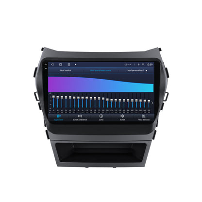 Navigatie 2K HUB64 Hyundai Santa Fe IX45 (2013-2017), 8GB RAM, Android, Octacore, Slot Sim 4G, DSP, GPS, Wi-FI, Carplay, Android Auto, USB, Bluetooth, Waze, Touchscreen, 9.5 Inch