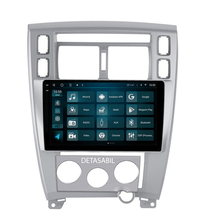 Navigatie 2K HUB64 Hyundai Tucson(2004-2009), 4GB RAM, Android, Octacore, Slot Sim 4G, DSP, GPS, Wi-FI, Carplay, Android Auto, USB, Bluetooth, Waze, Touchscreen, 10.36 Inch