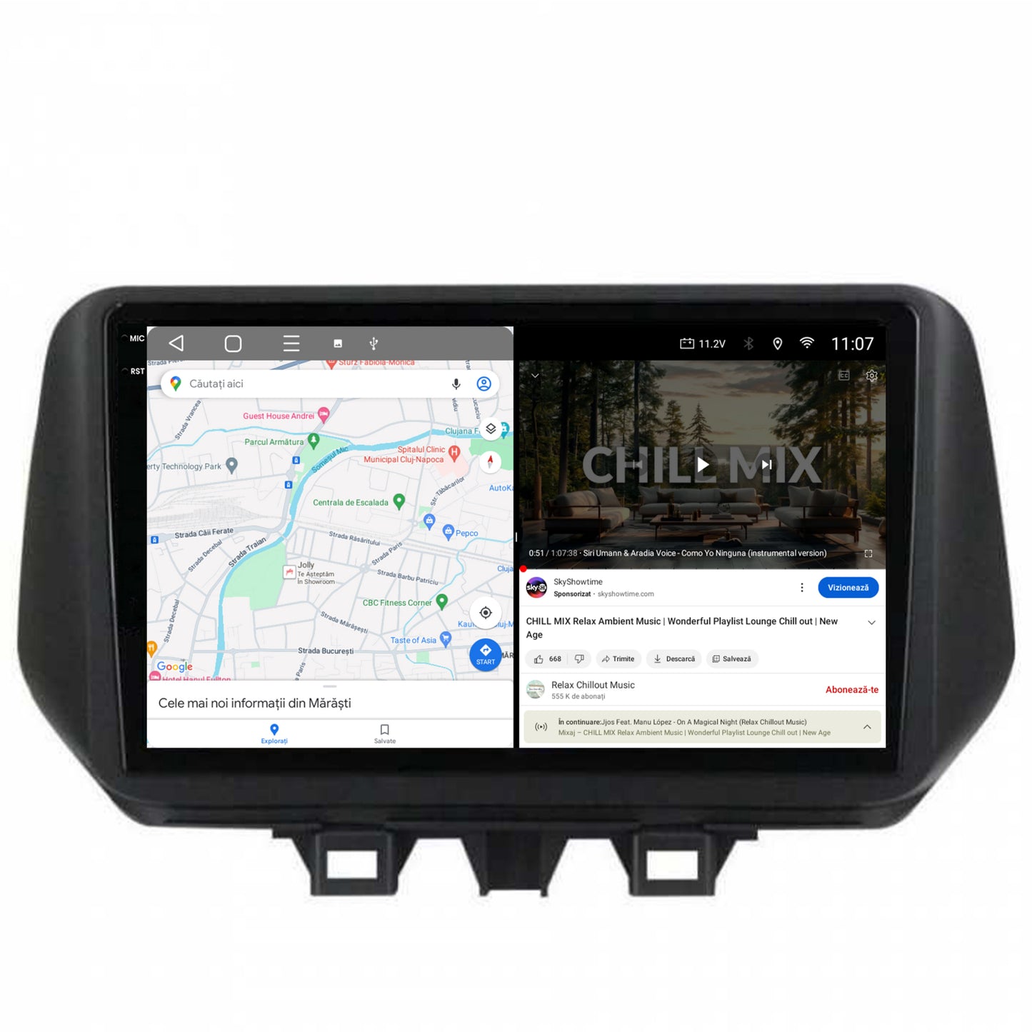 Navigatie 2K HUB64 Hyundai Tucson (2018-2020), 4GB RAM, Android, Octacore, Slot Sim 4G, DSP, GPS, Wi-FI, Carplay, Android Auto, USB, Bluetooth, Waze, Touchscreen, 9.5 Inch