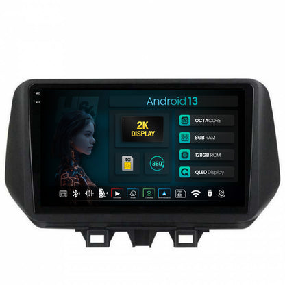 Navigatie 2K HUB64 Hyundai Tucson (2018-2020), 8GB RAM, Android, Octacore, Slot Sim 4G, DSP, GPS, Wi-FI, Carplay, Android Auto, USB, Bluetooth, Waze, Touchscreen, 9.5 Inch