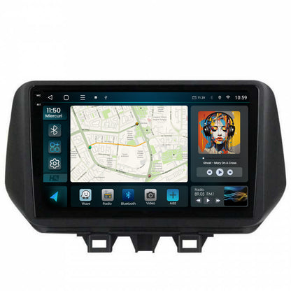 Navigatie 2K HUB64 Hyundai Tucson (2018-2020), 8GB RAM, Android, Octacore, Slot Sim 4G, DSP, GPS, Wi-FI, Carplay, Android Auto, USB, Bluetooth, Waze, Touchscreen, 9.5 Inch