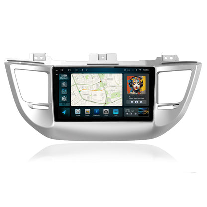 Navigatie 2K HUB64 Hyundai Tucson 3 (2015-2018), 8GB RAM, Android, Octacore, Slot Sim 4G, DSP, GPS, Wi-FI, Carplay, Android Auto, USB, Bluetooth, Waze, Touchscreen, 9.5 Inch