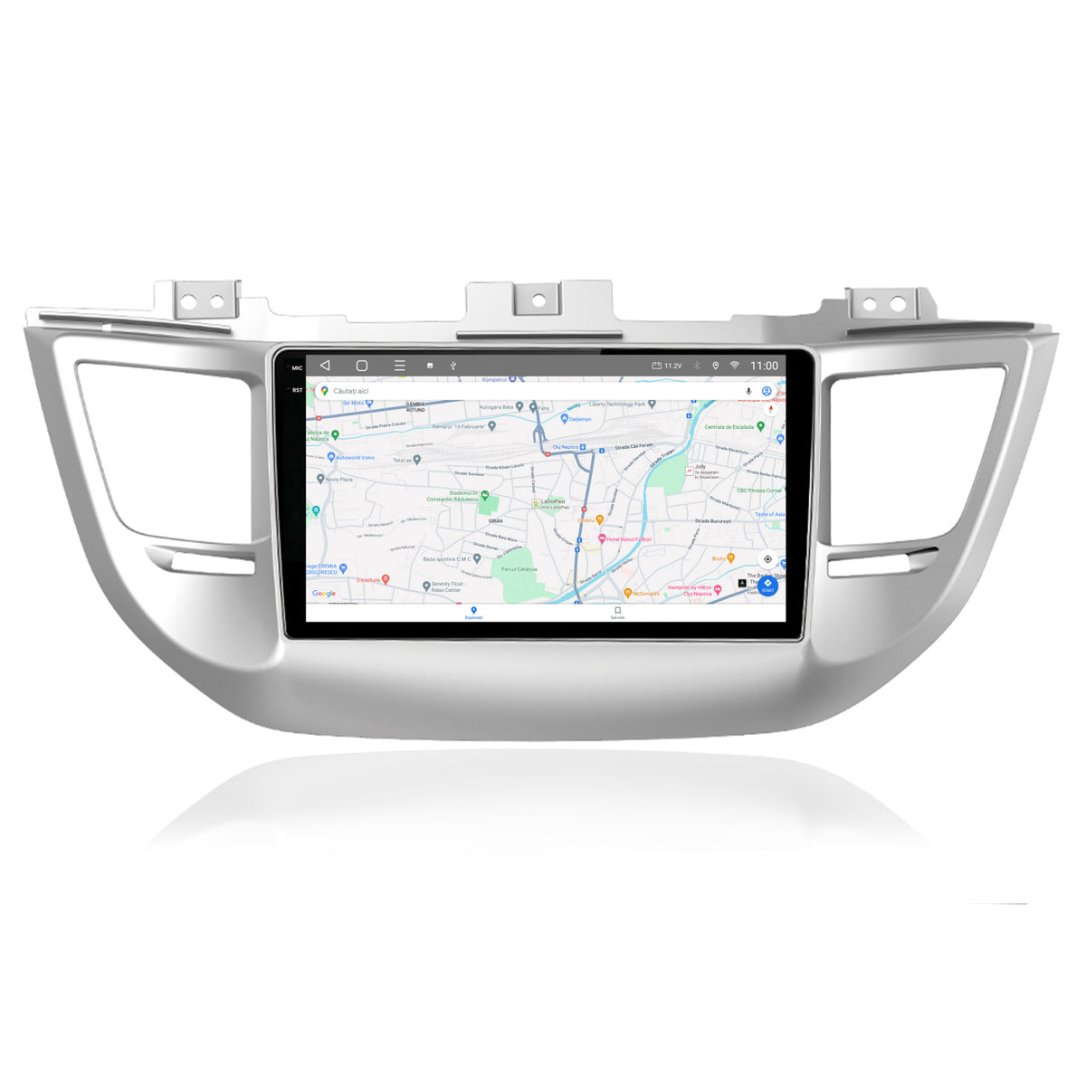 Navigatie 2K HUB64 Hyundai Tucson 3 (2015-2019), 4GB RAM, Android, Octacore, Slot Sim 4G, DSP, GPS, Wi-FI, Carplay, Android Auto, USB, Bluetooth, Waze, Touchscreen, 9.5 Inch