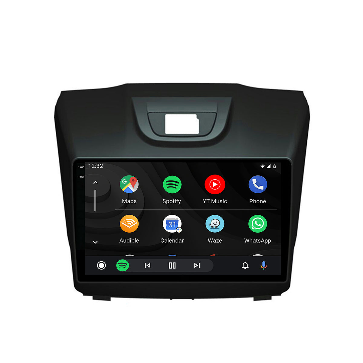 Navigatie 2K HUB64 Isuzu D-MAX (2015+), 4GB RAM, Android, Octacore, Slot Sim 4G, DSP, GPS, Wi-FI, Carplay, Android Auto, USB, Bluetooth, Waze, Touchscreen, 9.5 Inch