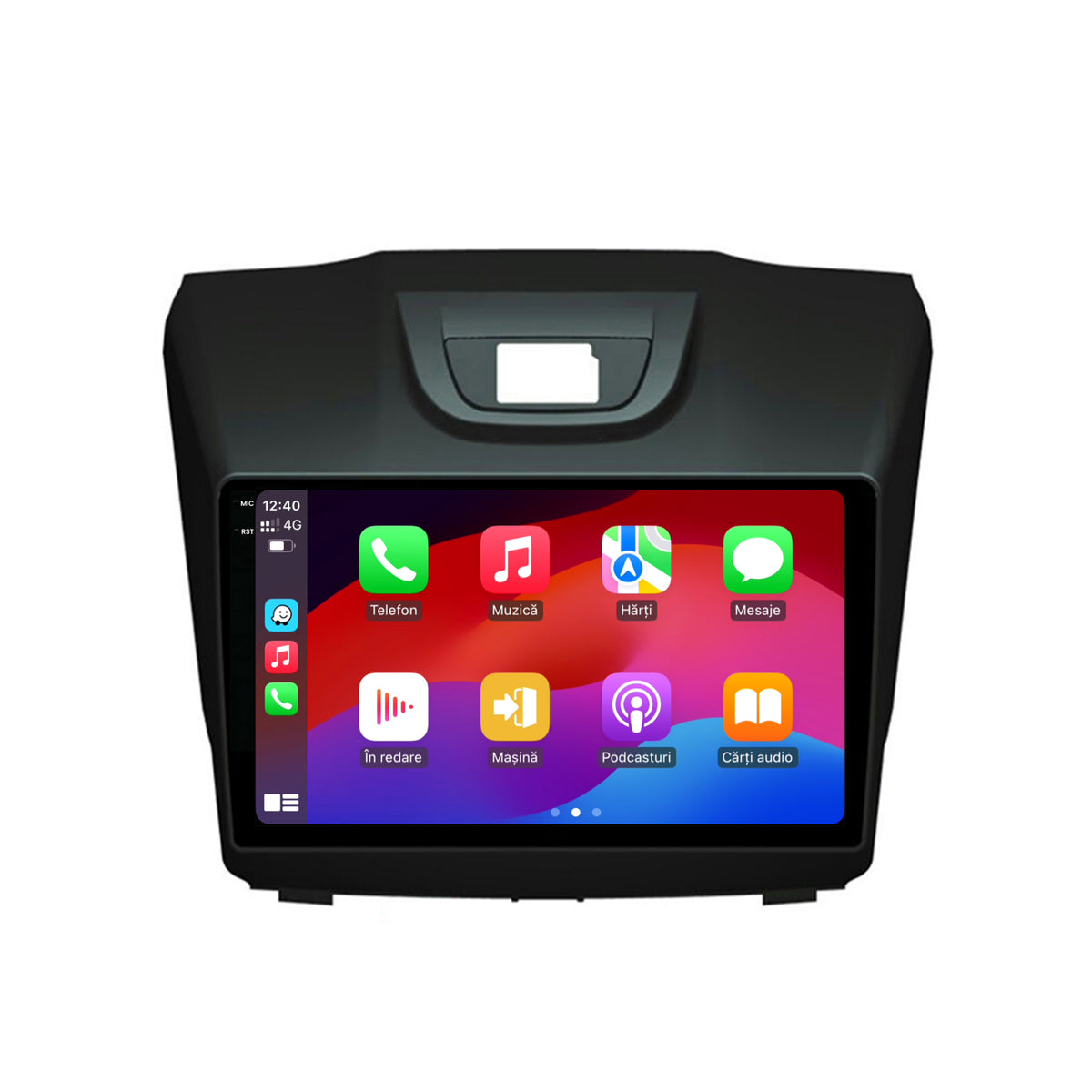 Navigatie 2K HUB64 Isuzu D-MAX (2015+), 8GB RAM, Android, Octacore, Slot Sim 4G, DSP, GPS, Wi-FI, Carplay, Android Auto, USB, Bluetooth, Waze, Touchscreen, 9.5 Inch