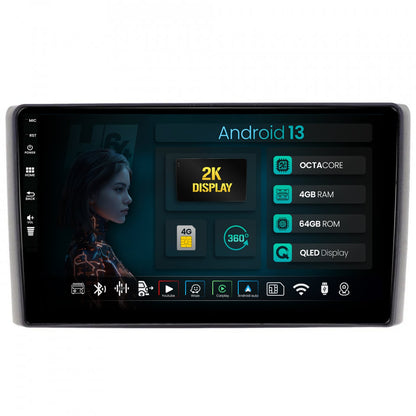 Navigatie 2K HUB64 Iveco Daily (2006-2014), 4GB RAM, Android, Octacore, Slot Sim 4G, DSP, GPS, Wi-FI, Carplay, Android Auto, USB, Bluetooth, Waze, Touchscreen, 9.5 Inch
