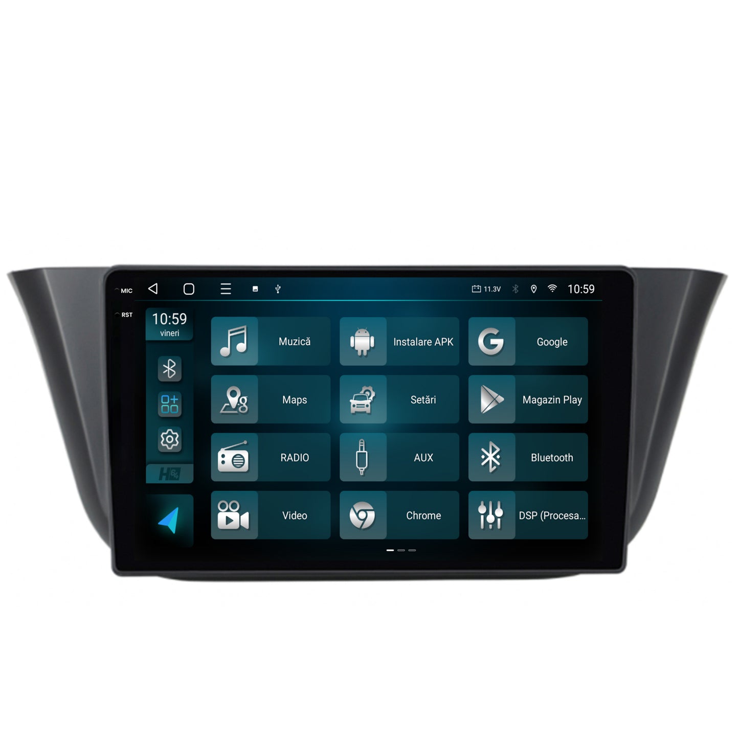 Navigatie 2K HUB64 Iveco Daily (2013+), 8GB RAM, Android, Octacore, Slot Sim 4G, DSP, GPS, Wi-FI, Carplay, Android Auto, USB, Bluetooth, Waze, Touchscreen, 9.5 Inch