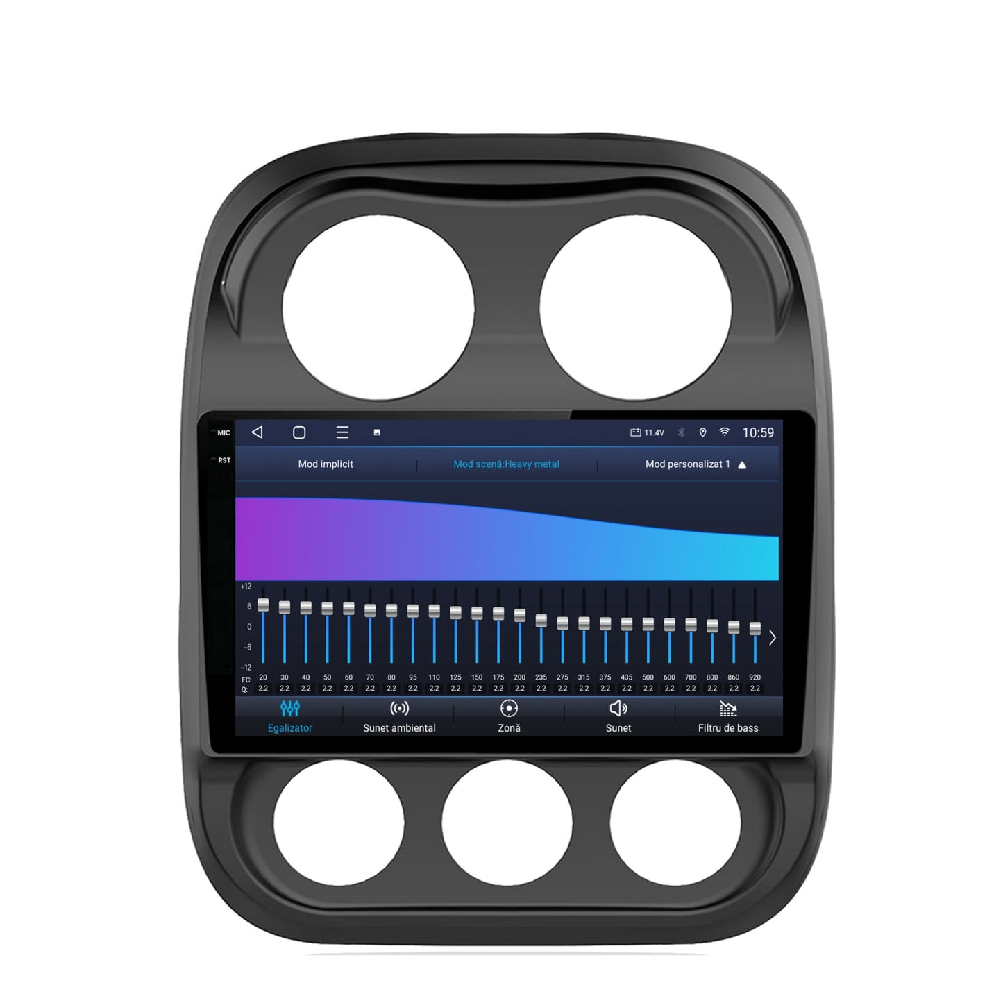 Navigatie 2K HUB64 Jeep Compass (2009-2016), 8GB RAM, Android, Octacore, Slot Sim 4G, DSP, GPS, Wi-FI, Carplay, Android Auto, USB, Bluetooth, Waze, Touchscreen, 10.36 Inch