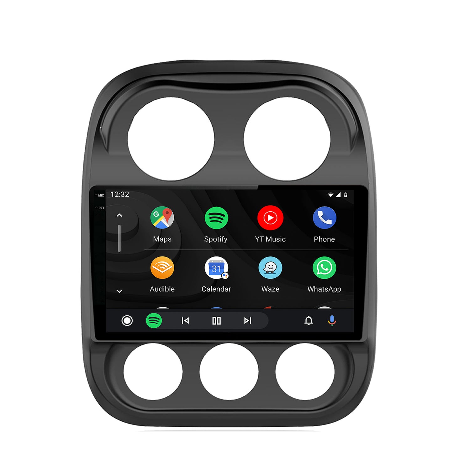 Navigatie 2K HUB64 Jeep Compass (2009-2016), 8GB RAM, Android, Octacore, Slot Sim 4G, DSP, GPS, Wi-FI, Carplay, Android Auto, USB, Bluetooth, Waze, Touchscreen, 10.36 Inch