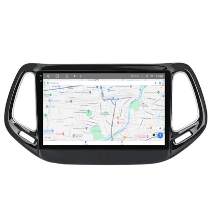 Navigatie 2K HUB64 Jeep Compass (2016+), 4GB RAM, Android, Octacore, Slot Sim 4G, DSP, GPS, Wi-FI, Carplay, Android Auto, USB, Bluetooth, Waze, Touchscreen, 10.36 Inch