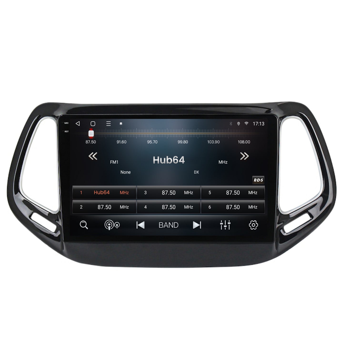 Navigatie 2K HUB64 Jeep Compass (2016+), 8GB RAM, Android, Octacore, Slot Sim 4G, DSP, GPS, Wi-FI, Carplay, Android Auto, USB, Bluetooth, Waze, Touchscreen, 10.36 Inch