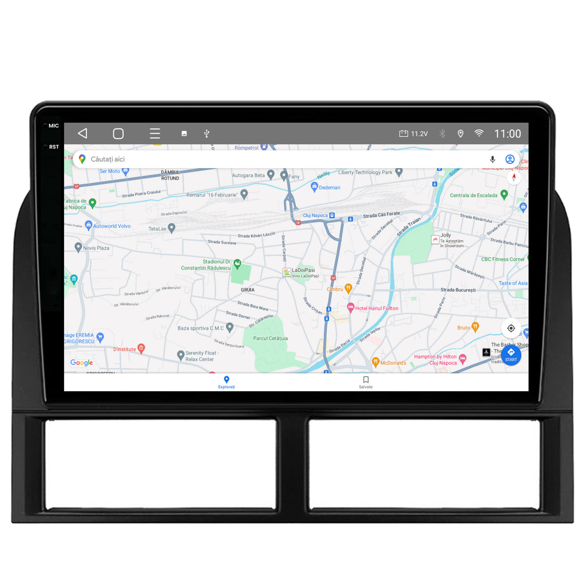 Navigatie 2K HUB64 Jeep Grand Cherokee (1998-2004), 4GB RAM, Android, Octacore, Slot Sim 4G, DSP, GPS, Wi-FI, Carplay, Android Auto, USB, Bluetooth, Waze, Touchscreen, 9.5 Inch