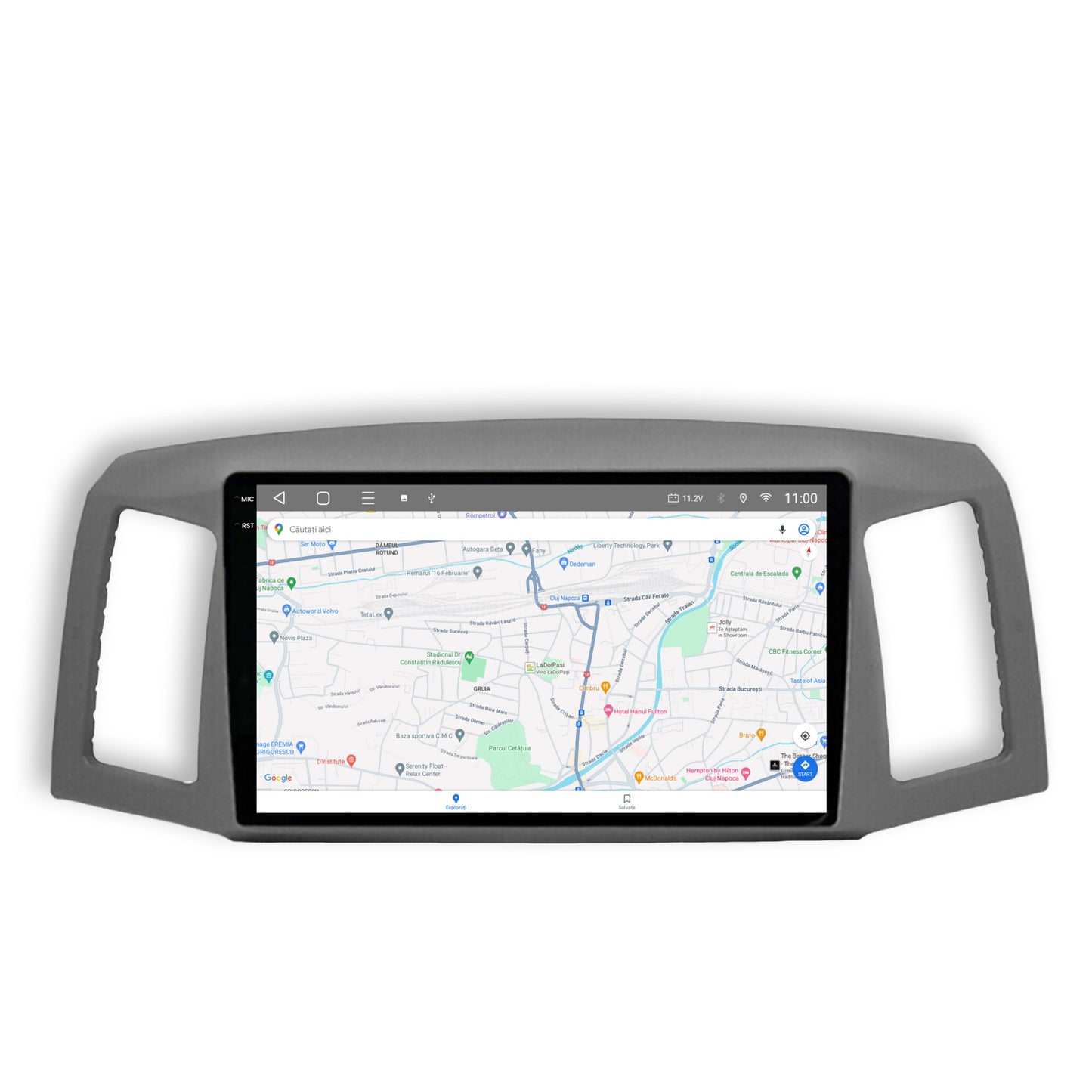 Navigatie 2K HUB64 Jeep Grand Cherokee (2004-2007), 8GB RAM, Android, Octacore, Slot Sim 4G, DSP, GPS, Wi-FI, Carplay, Android Auto, USB, Bluetooth, Waze, Touchscreen, 9.5 Inch