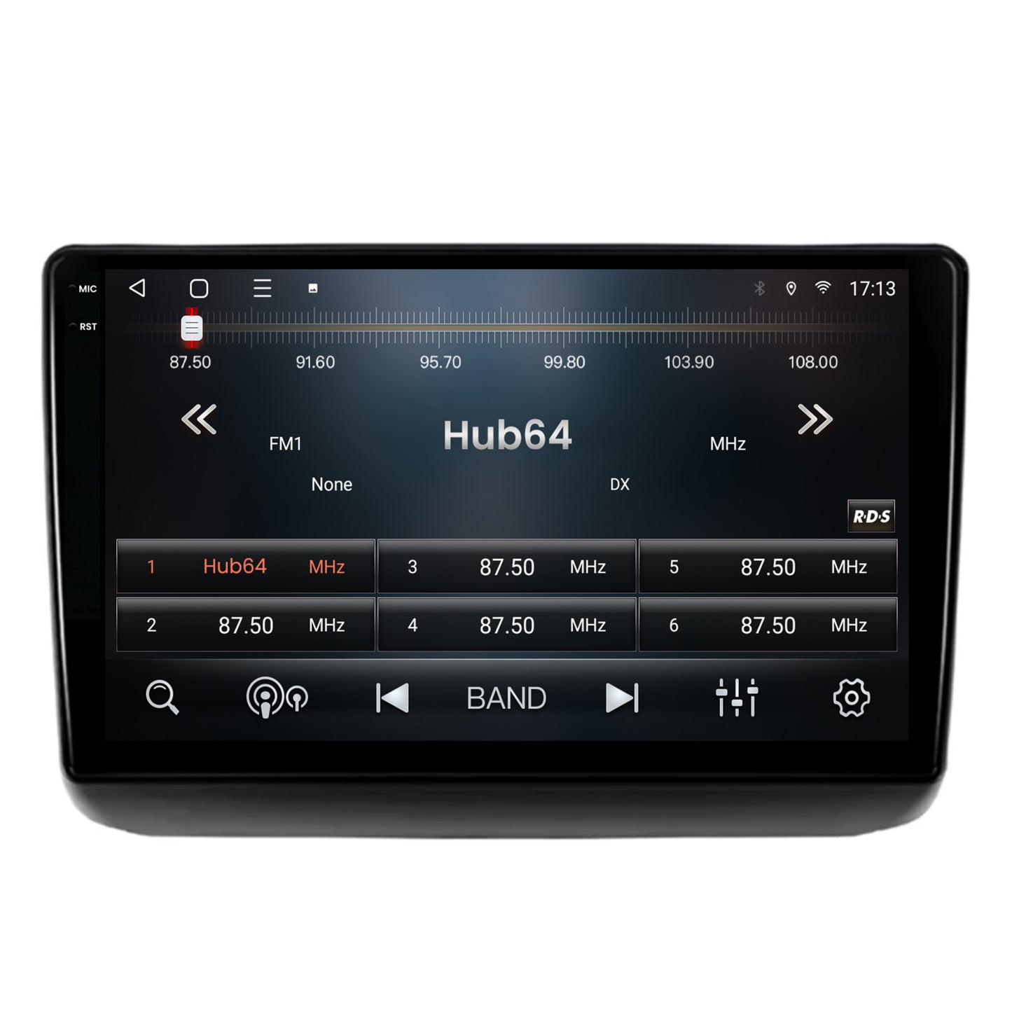 Navigatie 2K HUB64 Jeep Grand Cherokee (2013-2020), 4GB RAM, Android, GPS, Wi-FI, Carplay, Android Auto, USB, Bluetooth, Radio, Waze, Touchscreen, 9.5 Inch