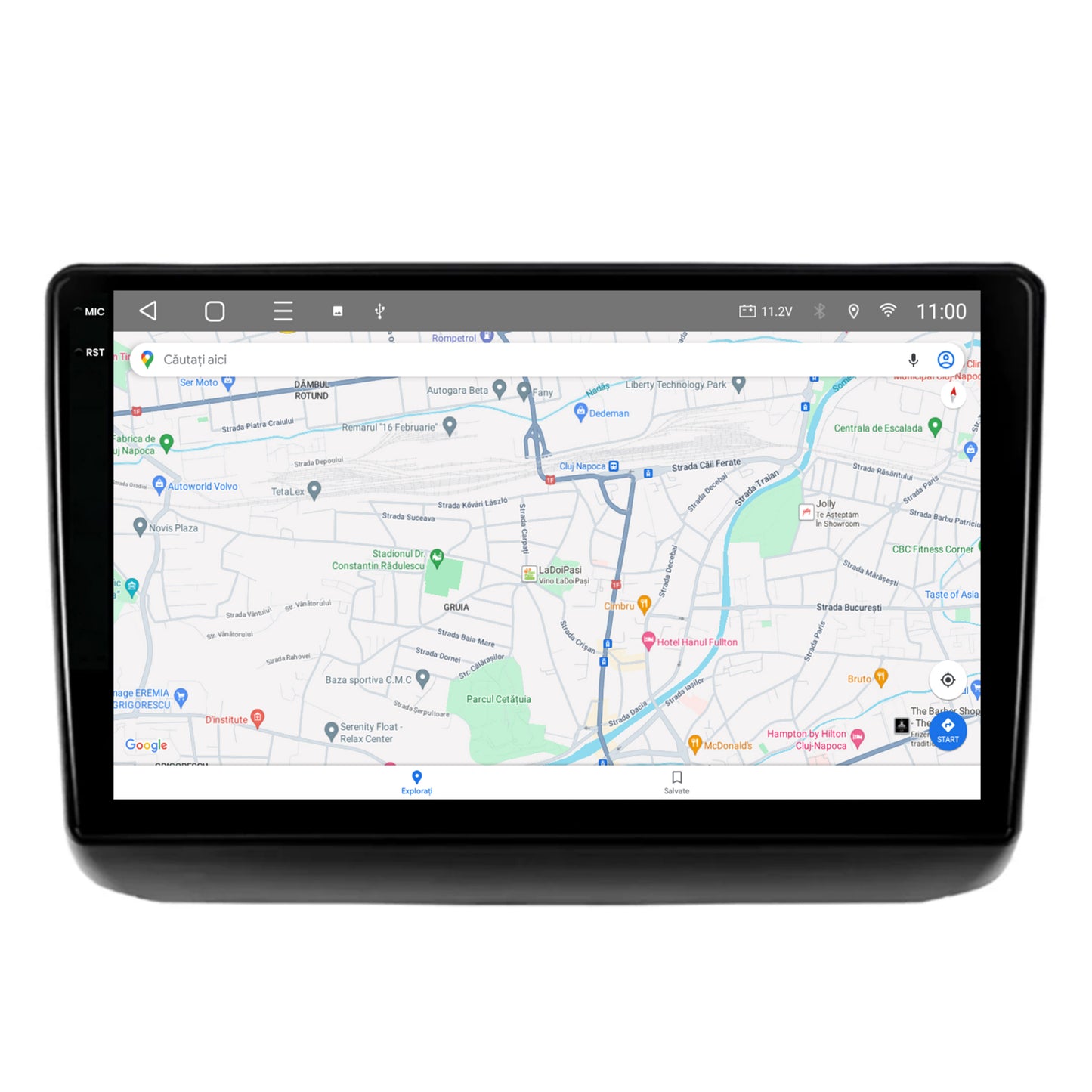 Navigatie 2K HUB64 Jeep Grand Cherokee (2013-2020), 4GB RAM, Android, GPS, Wi-FI, Carplay, Android Auto, USB, Bluetooth, Radio, Waze, Touchscreen, 9.5 Inch