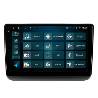 Navigatie 2K HUB64 Jeep Grand Cherokee (2013-2020), 4GB RAM, Android, GPS, Wi-FI, Carplay, Android Auto, USB, Bluetooth, Radio, Waze, Touchscreen, 9.5 Inch