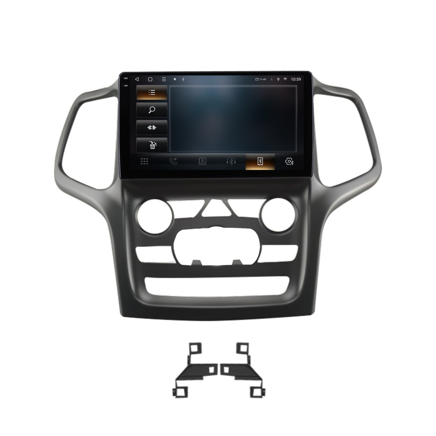 Navigatie 2K HUB64 Jeep Grand Cherokee (2014-2022), 8GB RAM, Android, Octacore, Slot Sim 4G, DSP, GPS, Wi-FI, Carplay, Android Auto, USB, Bluetooth, Waze, Touchscreen, 9.5 Inch