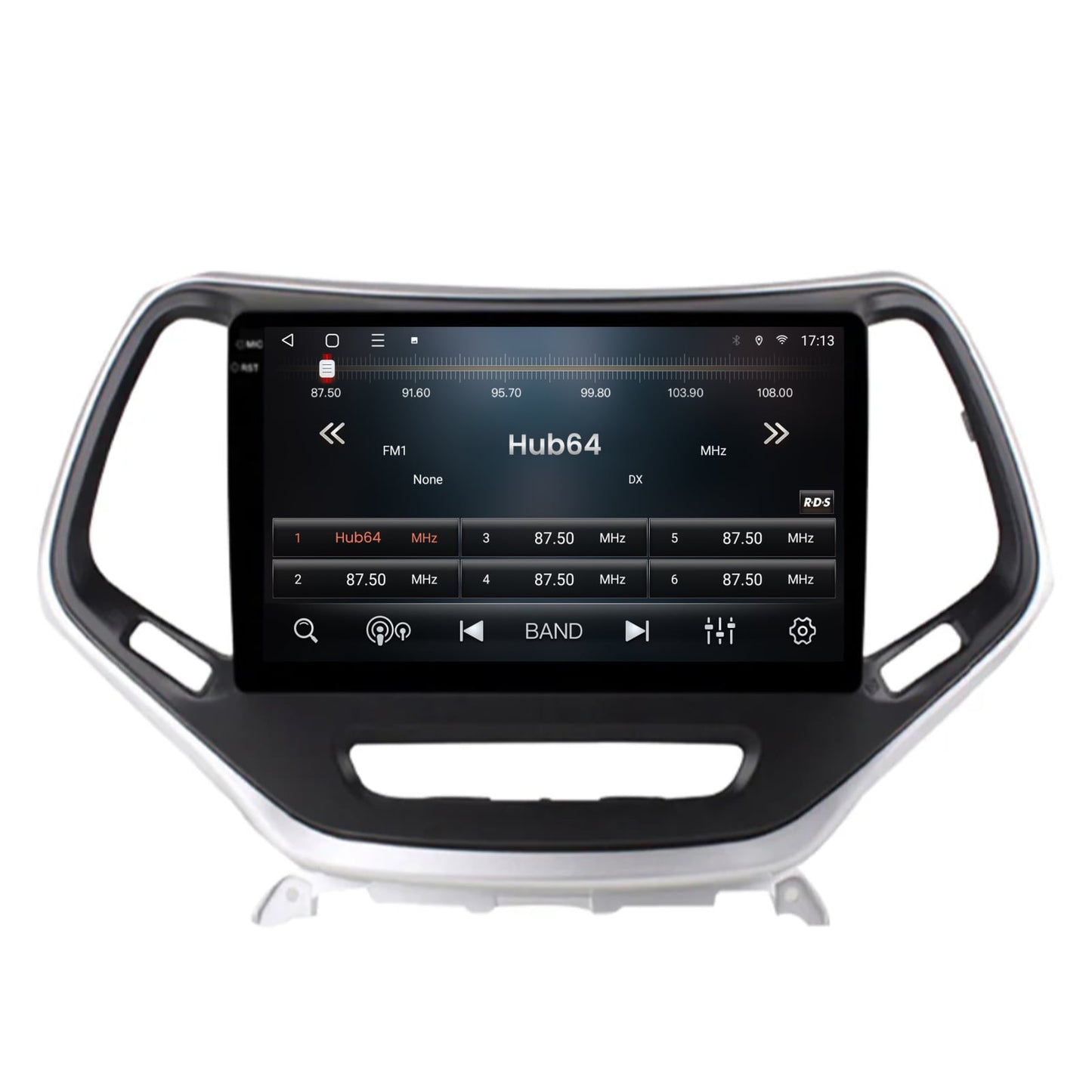 Navigatie 2K HUB64 Jeep Grand Cherokee (2015+), 4GB RAM, Android, GPS, Wi-FI, Carplay, Android Auto, USB, Bluetooth, Radio, Waze, Touchscreen, 10.36 Inch