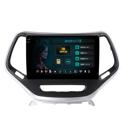 Navigatie 2K HUB64 Jeep Grand Cherokee (2015+), 4GB RAM, Android, GPS, Wi-FI, Carplay, Android Auto, USB, Bluetooth, Radio, Waze, Touchscreen, 10.36 Inch