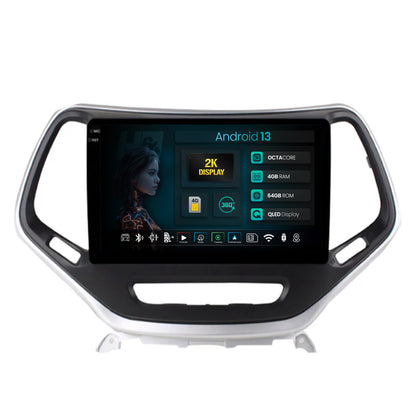 Navigatie 2K HUB64 Jeep Grand Cherokee (2015+), 4GB RAM, Android, GPS, Wi-FI, Carplay, Android Auto, USB, Bluetooth, Radio, Waze, Touchscreen, 10.36 Inch