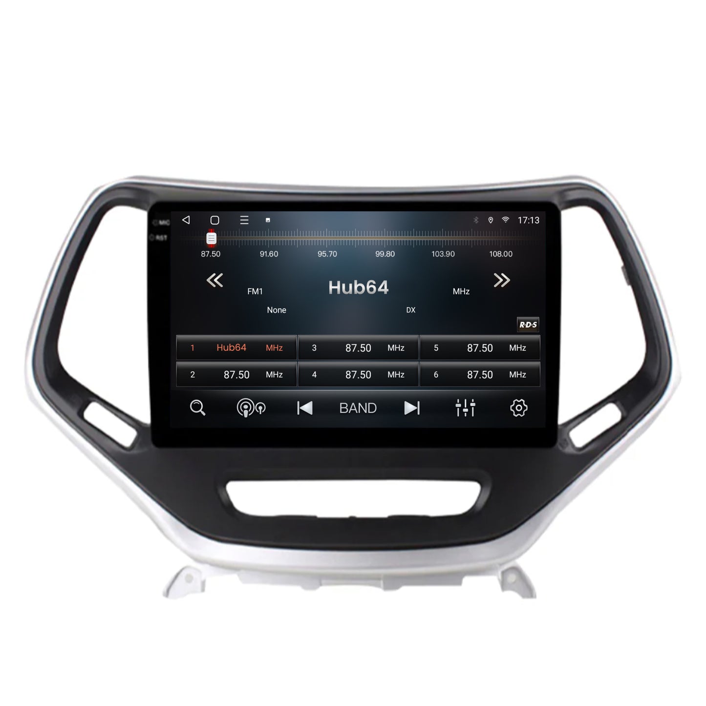 Navigatie 2K HUB64 Jeep Grand Cherokee (2015+), 8GB RAM, Android, Octacore, Slot Sim 4G, DSP, GPS, Wi-FI, Carplay, Android Auto, USB, Bluetooth, Waze, Touchscreen, 10.36 Inch
