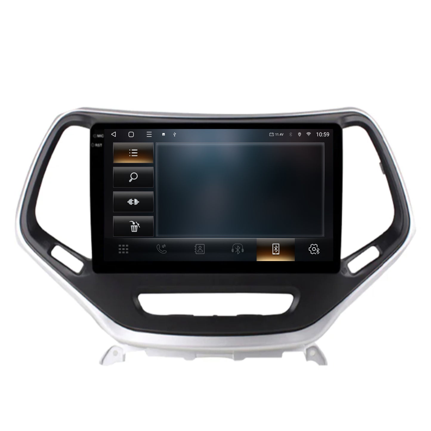 Navigatie 2K HUB64 Jeep Grand Cherokee (2015+), 8GB RAM, Android, Octacore, Slot Sim 4G, DSP, GPS, Wi-FI, Carplay, Android Auto, USB, Bluetooth, Waze, Touchscreen, 10.36 Inch