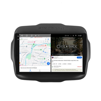 Navigatie 2K HUB64 Jeep Renegade (2014-2018), 4GB RAM, Android, Octacore, Slot Sim 4G, DSP, GPS, Wi-FI, Carplay, Android Auto, USB, Bluetooth, Waze, Touchscreen, 9.5 Inch