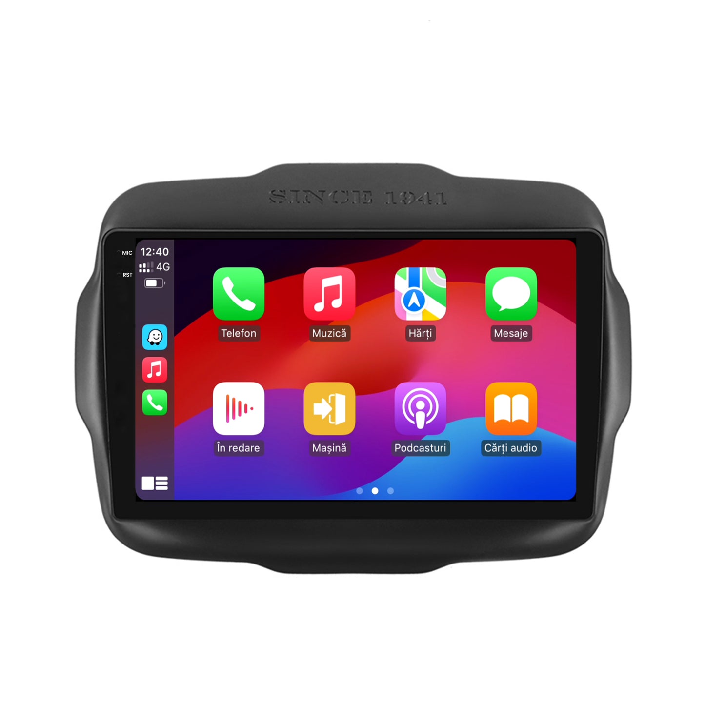 Navigatie 2K HUB64 Jeep Renegade (2014-2018), 4GB RAM, Android, Octacore, Slot Sim 4G, DSP, GPS, Wi-FI, Carplay, Android Auto, USB, Bluetooth, Waze, Touchscreen, 9.5 Inch