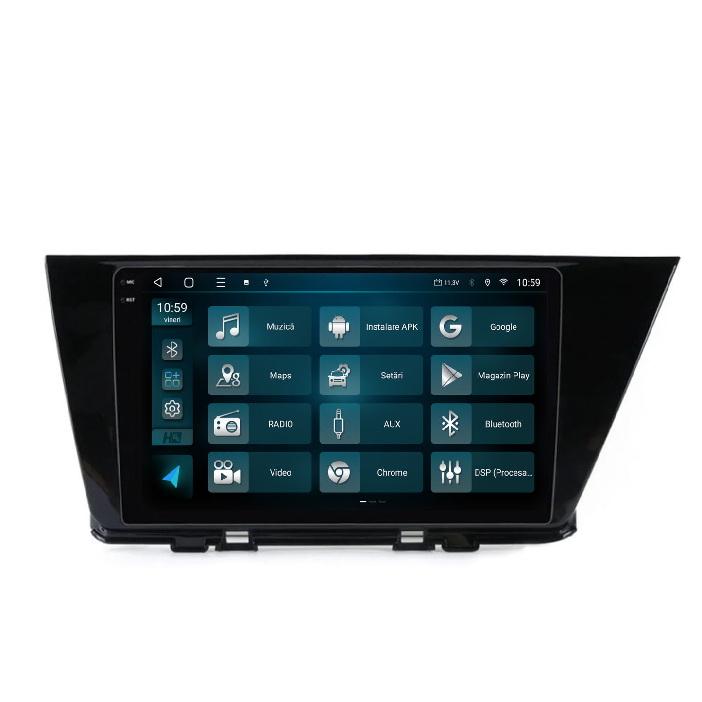 Navigatie 2K HUB64 Kia Niro (2016+), 8GB RAM, Android, Octacore, Slot Sim 4G, DSP, GPS, Wi-FI, Carplay, Android Auto, USB, Bluetooth, Waze, Touchscreen, 9.5 Inch