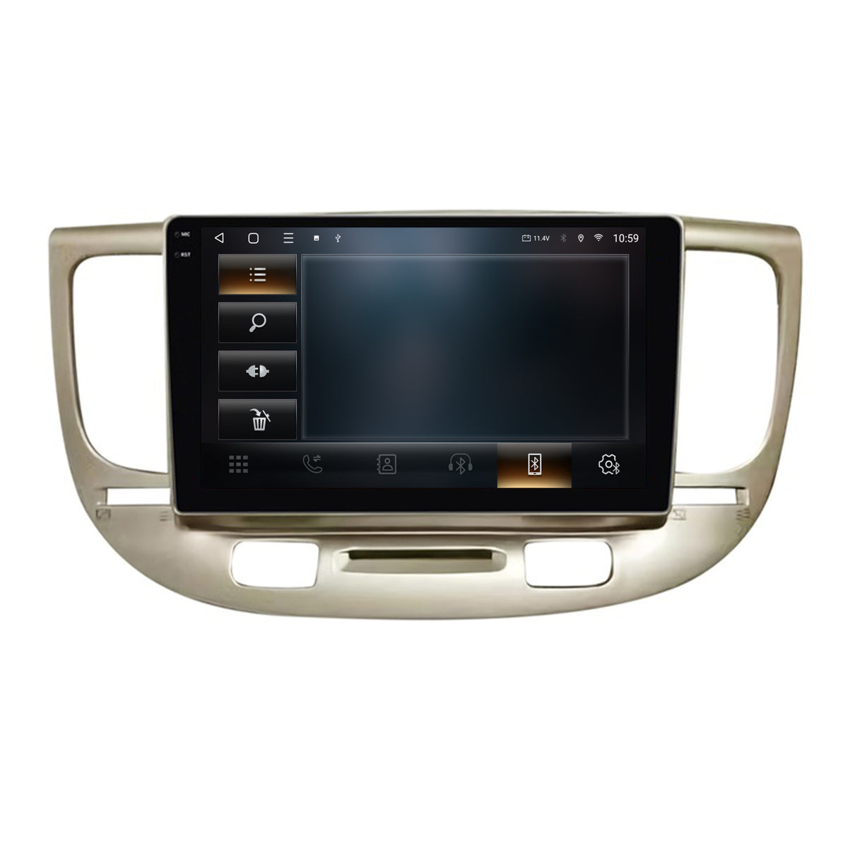 Navigatie 2K HUB64 Kia Rio (2005-2011), 4GB RAM, Android, Octacore, Slot Sim 4G, DSP, GPS, Wi-FI, Carplay, Android Auto, USB, Bluetooth, Waze, Touchscreen, 9.5 Inch