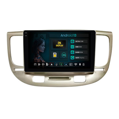 Navigatie 2K HUB64 Kia Rio (2005-2011), 4GB RAM, Android, Octacore, Slot Sim 4G, DSP, GPS, Wi-FI, Carplay, Android Auto, USB, Bluetooth, Waze, Touchscreen, 9.5 Inch