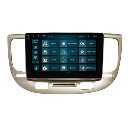 Navigatie 2K HUB64 Kia Rio (2005-2011), 8GB RAM, Android, Octacore, Slot Sim 4G, DSP, GPS, Wi-FI, Carplay, Android Auto, USB, Bluetooth, Waze, Touchscreen, 9.5 Inch