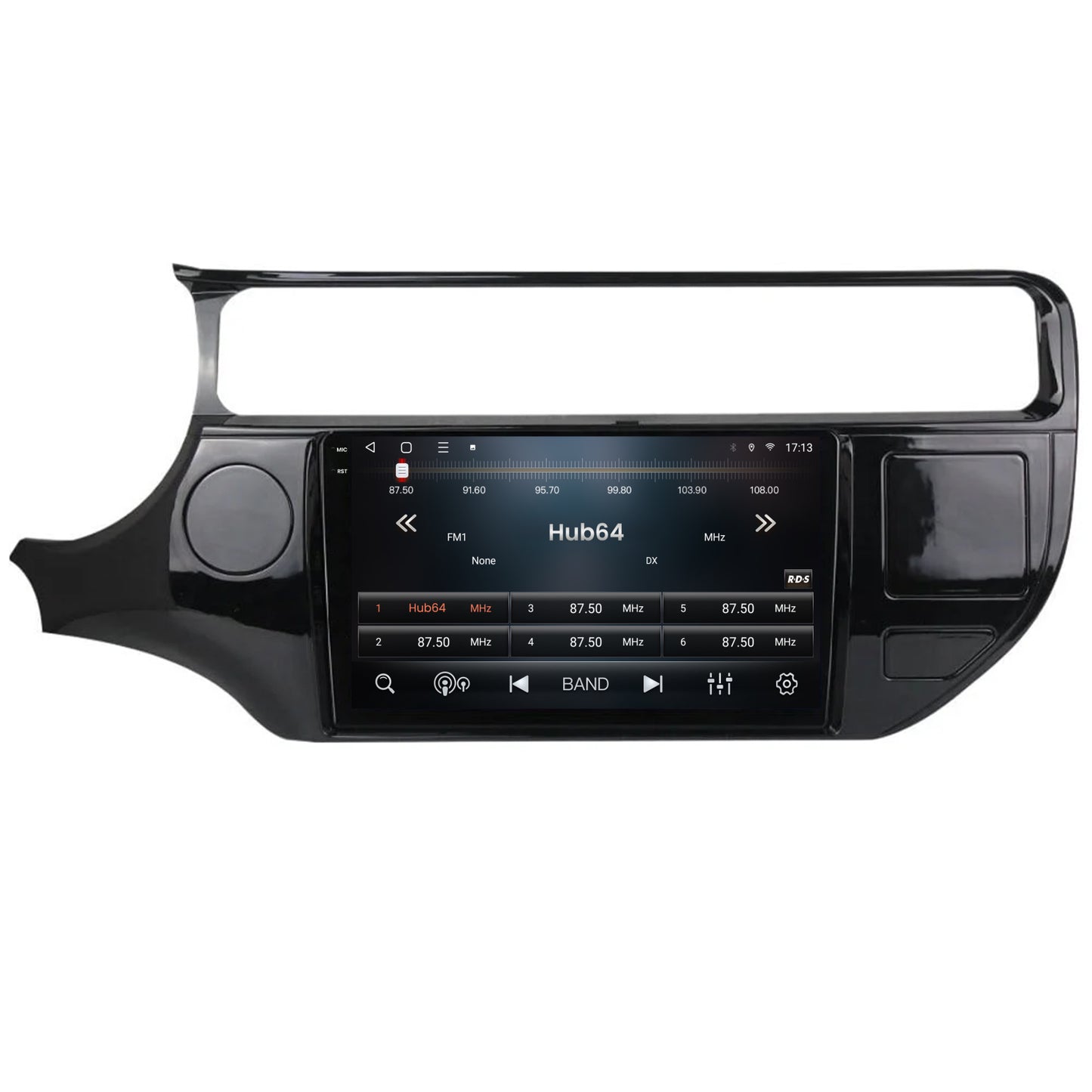 Navigatie 2K HUB64 Kia Rio (2014-2017), 4GB RAM, Android, Octacore, Slot Sim 4G, DSP, GPS, Wi-FI, Carplay, Android Auto, USB, Bluetooth, Waze, Touchscreen, 9.5 Inch