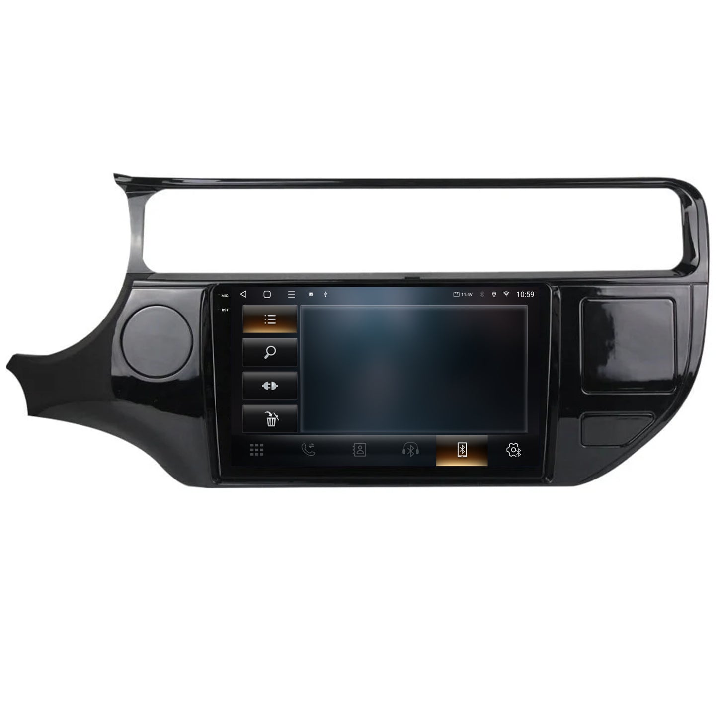 Navigatie 2K HUB64 Kia Rio (2014-2017), 4GB RAM, Android, Octacore, Slot Sim 4G, DSP, GPS, Wi-FI, Carplay, Android Auto, USB, Bluetooth, Waze, Touchscreen, 9.5 Inch