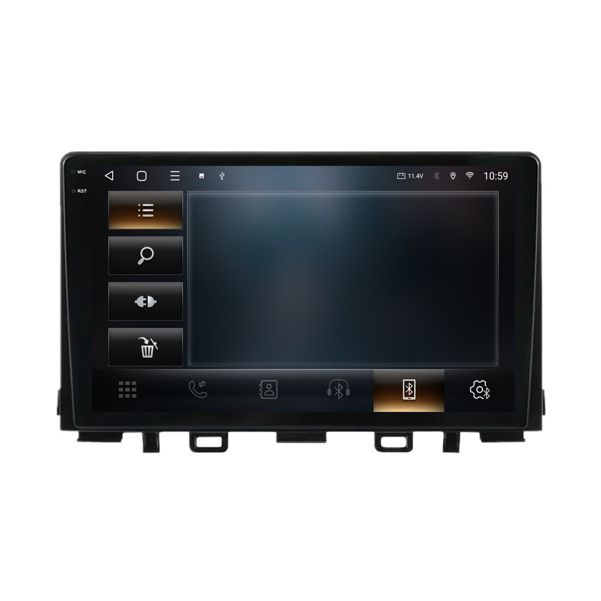 Navigatie 2K HUB64 Kia Rio (2017-2024), 4GB RAM, Android, Octacore, Slot Sim 4G, DSP, GPS, Wi-FI, Carplay, Android Auto, USB, Bluetooth, Waze, Touchscreen, 9.5 Inch