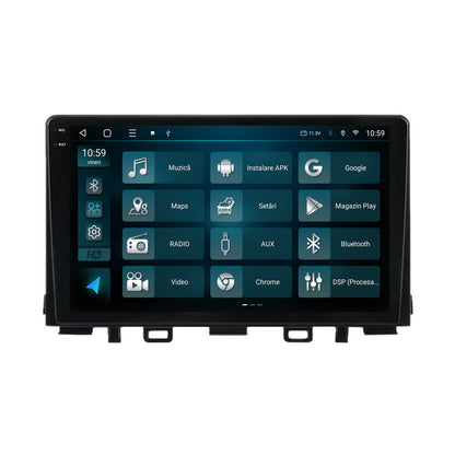 Navigatie 2K HUB64 Kia Rio (2017-2024), 4GB RAM, Android, Octacore, Slot Sim 4G, DSP, GPS, Wi-FI, Carplay, Android Auto, USB, Bluetooth, Waze, Touchscreen, 9.5 Inch