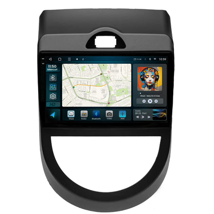 Navigatie 2K HUB64 Kia Soul (2009-2013), 4GB RAM, Android, Octacore, Slot Sim 4G, DSP, GPS, Wi-FI, Carplay, Android Auto, USB, Bluetooth, Waze, Touchscreen, 9.5 Inch
