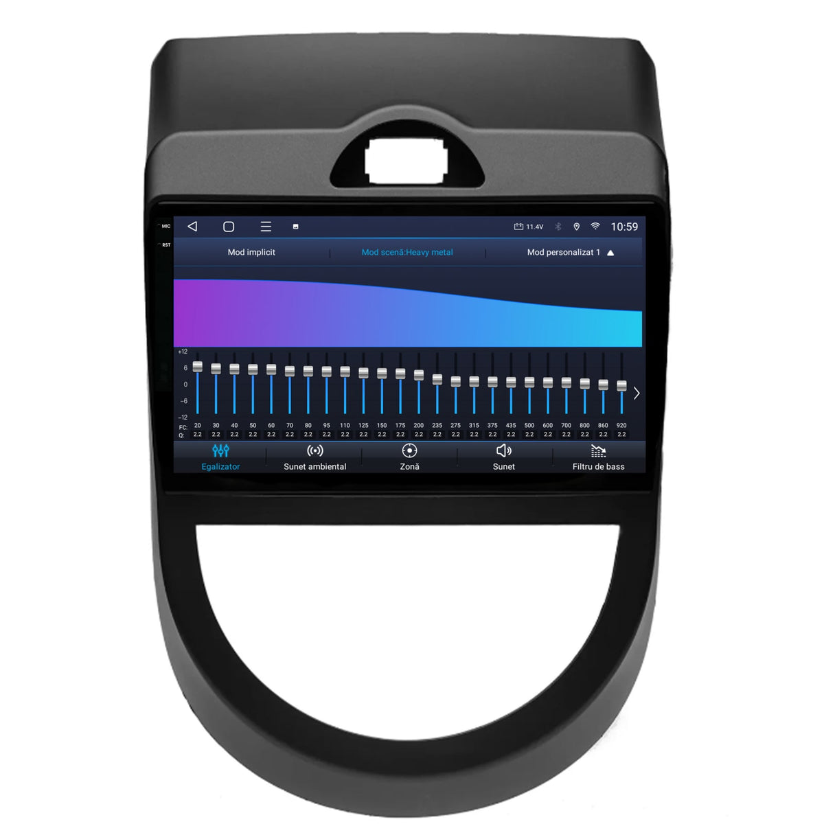 Navigatie 2K HUB64 Kia Soul (2009-2013), 8GB RAM, Android, Octacore, Slot Sim 4G, DSP, GPS, Wi-FI, Carplay, Android Auto, USB, Bluetooth, Waze, Touchscreen, 9.5 Inch