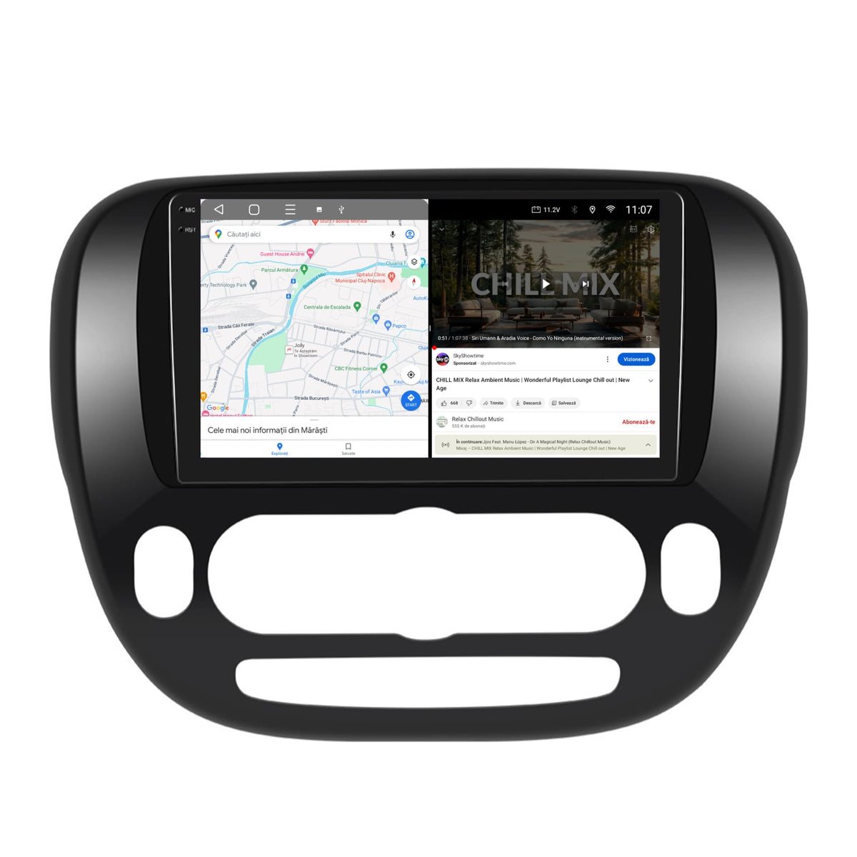 Navigatie 2K HUB64 Kia Soul (2014-2019), 8GB RAM, Android, Octacore, Slot Sim 4G, DSP, GPS, Wi-FI, Carplay, Android Auto, USB, Bluetooth, Waze, Touchscreen, 9.5 Inch