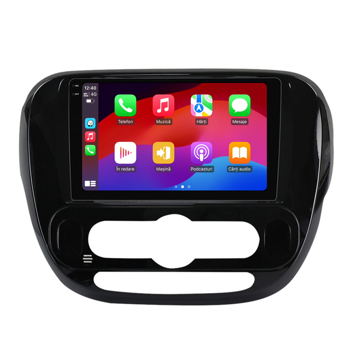 Navigatie 2K HUB64 Kia Soul (2014-2019), 8GB RAM, Android, Octacore, Slot Sim 4G, DSP, GPS, Wi-FI, Carplay, Android Auto, USB, Bluetooth, Waze, Touchscreen, 9.5 Inch