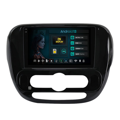 Navigatie 2K HUB64 Kia Soul (2014-2019), 8GB RAM, Android, Octacore, Slot Sim 4G, DSP, GPS, Wi-FI, Carplay, Android Auto, USB, Bluetooth, Waze, Touchscreen, 9.5 Inch
