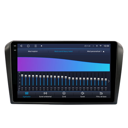 Navigatie 2K HUB64 Mazda 3 (2003-2009), 4GB RAM, Android, Octacore, Slot Sim 4G, DSP, GPS, Wi-FI, Carplay, Android Auto, USB, Bluetooth, Waze, Touchscreen, 9.5 Inch