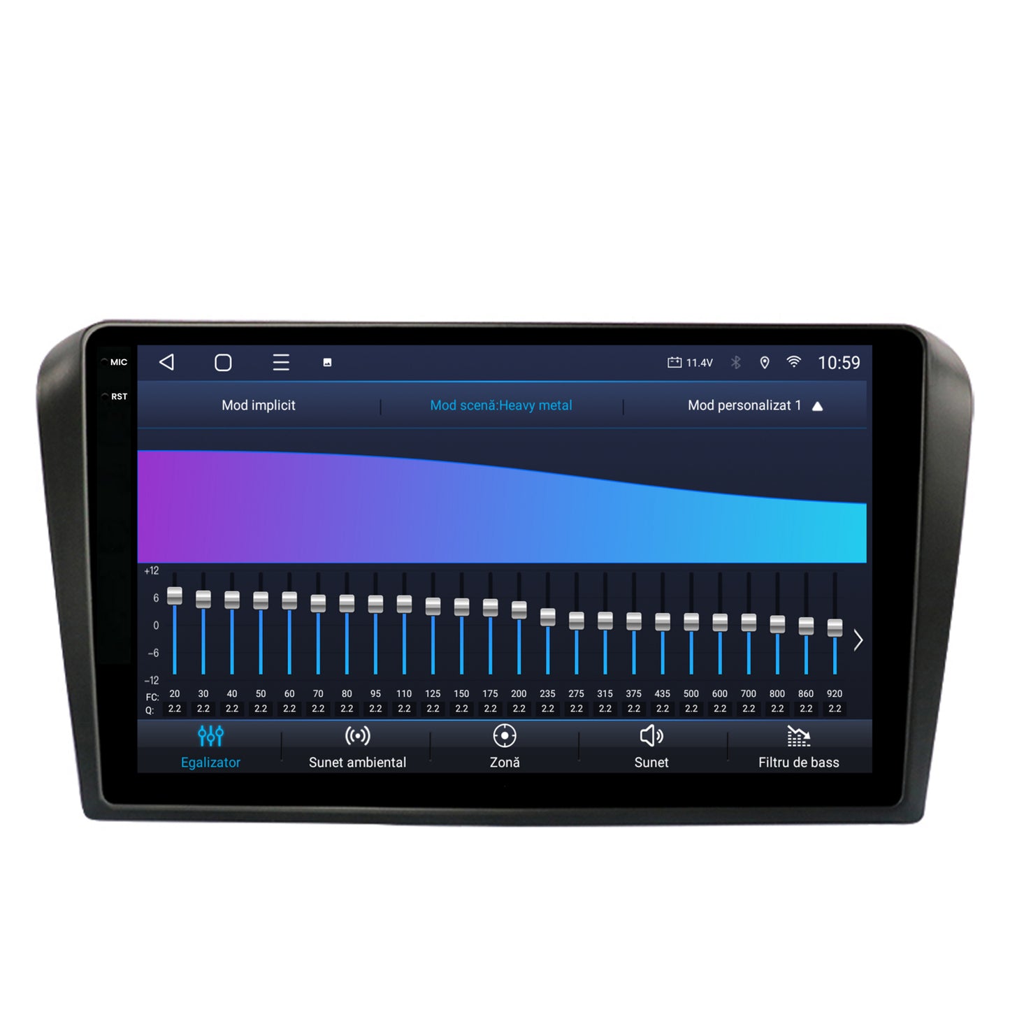 Navigatie 2K HUB64 Mazda 3 (2003-2009), 8GB RAM, Android, Octacore, Slot Sim 4G, DSP, GPS, Wi-FI, Carplay, Android Auto, USB, Bluetooth, Waze, Touchscreen, 9.5 Inch